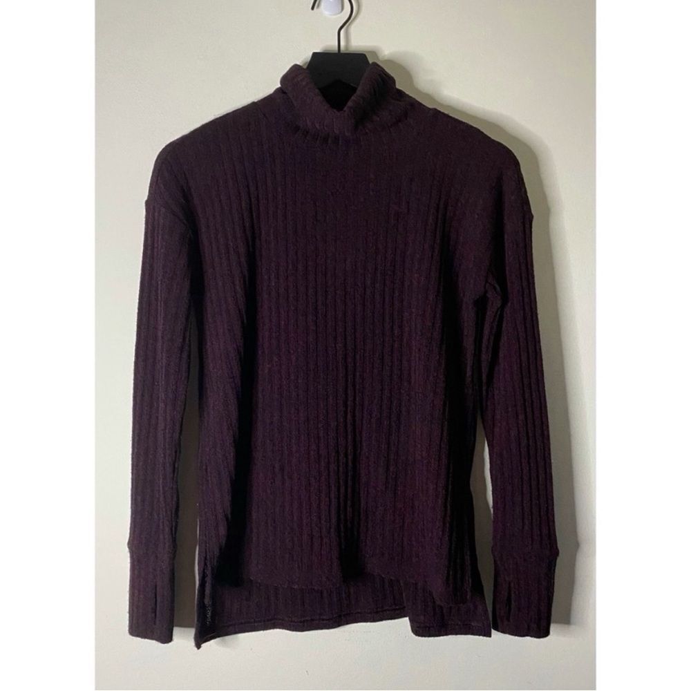 Athleta Transit Marled Knit Turtleneck Sweater Size XXS
